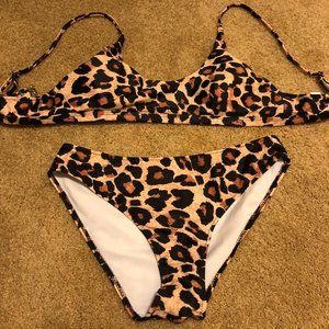 Cheetah-print bikini